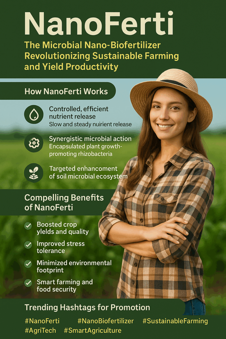 Read more about the article NanoFerti: The Next Generation Nano Biofertilizer for Sustainable Farming and Maximum Yields